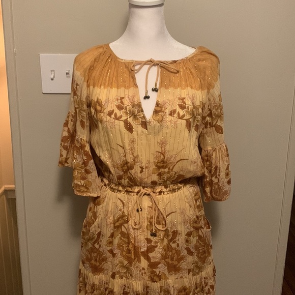 Spell & The Gypsy Collective Coco Lei Flutter Metallic Mini Play Dress Size XXS - Picture 11 of 16